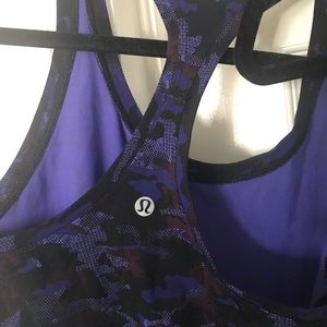 🍋 lululemon Cool Racerback Purple Camo Tank